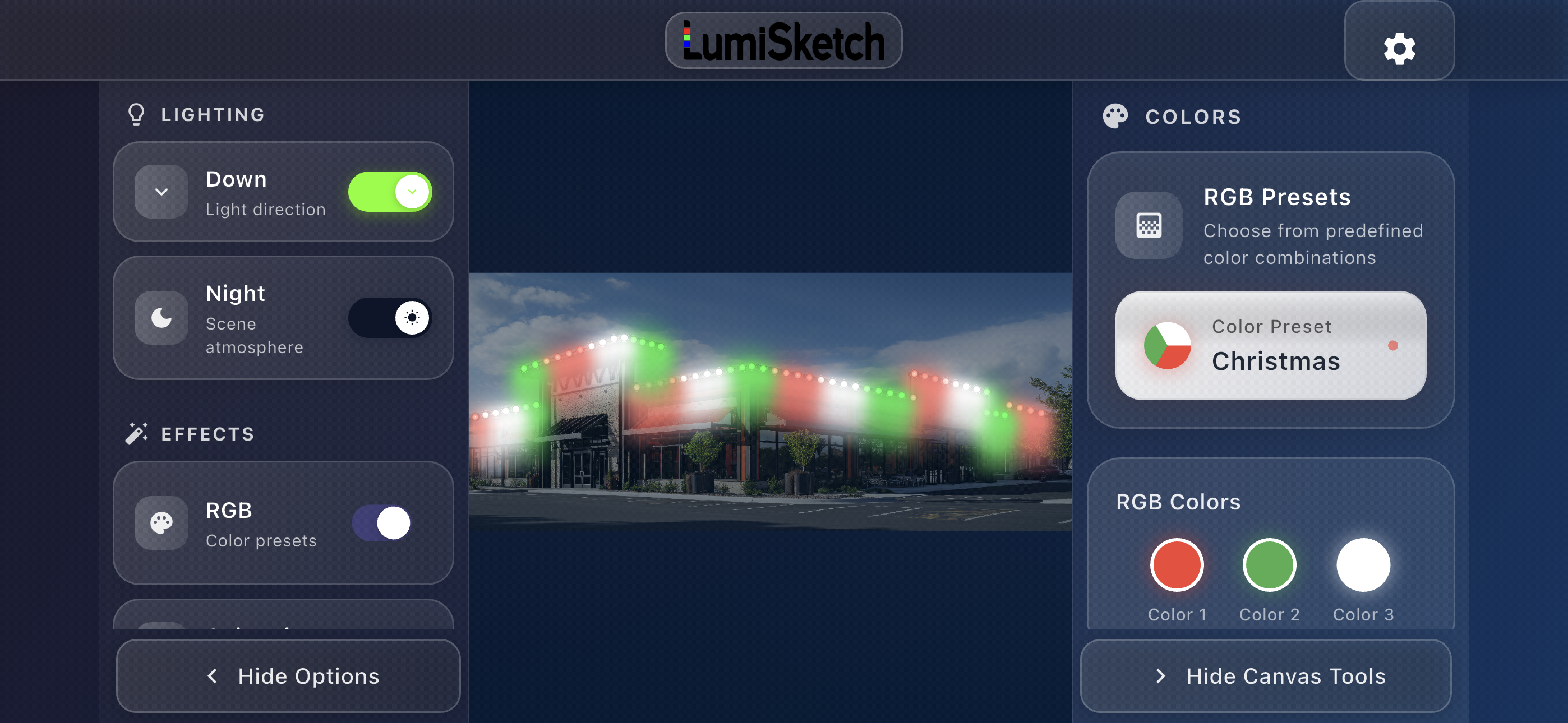 Lumisketch — Lighting Preview
